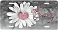 Custom Made License Plate - Daisy with Your Name or Your Own Design