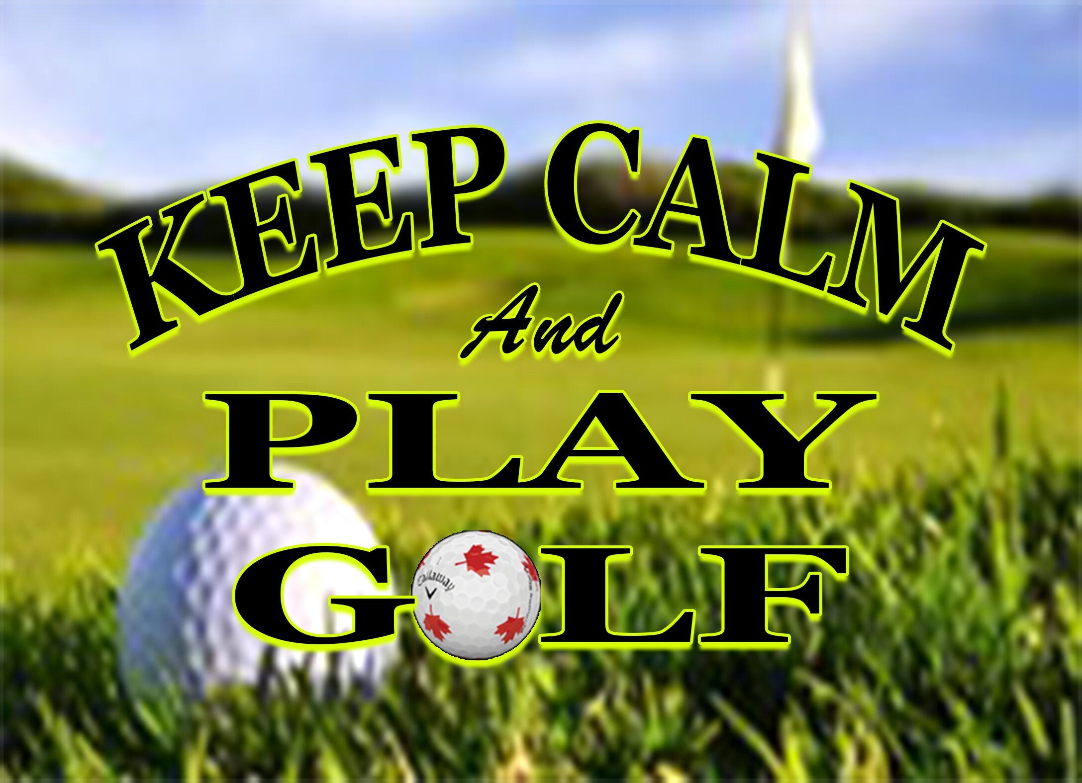 Keep Calm an Play Golf Mousepad