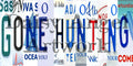 Gone Hunting License Plate