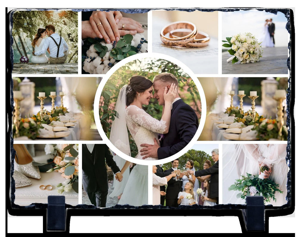 Have Your Wedding Photos Permanently Sublimated onto Slate