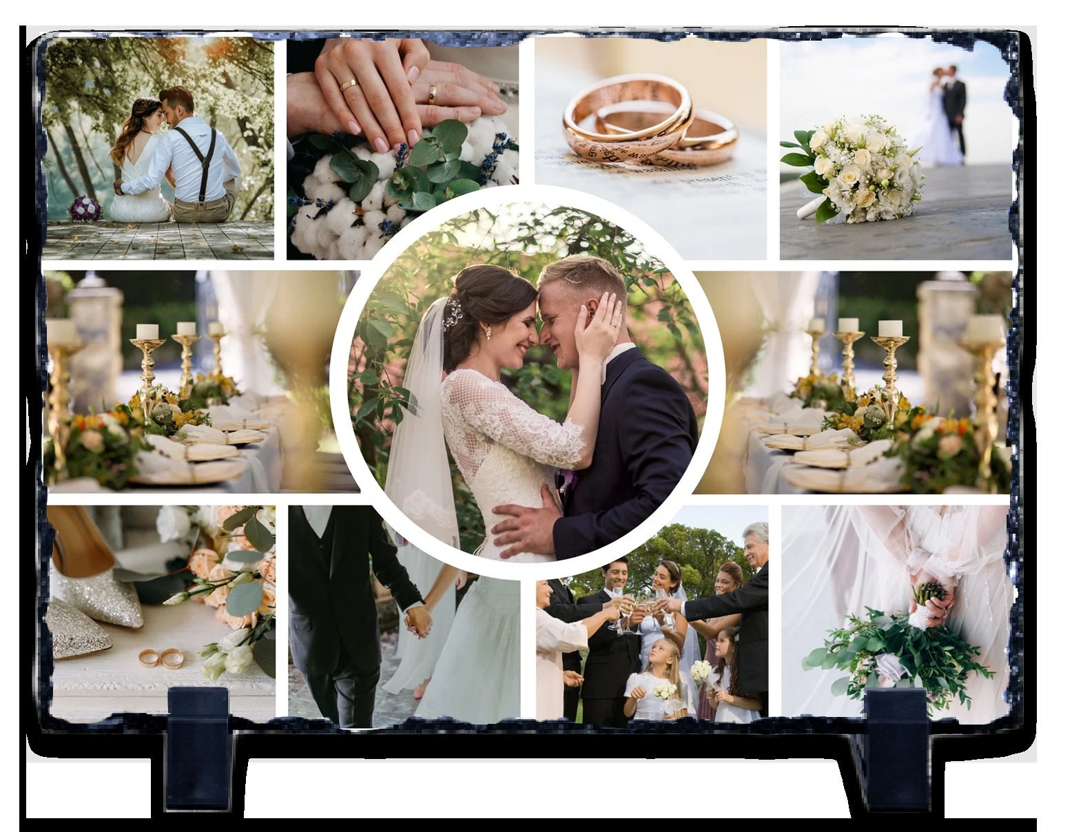 Have Your Wedding Photos Permanently Sublimated onto Slate