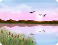 Watercolour Painting on Mousepad