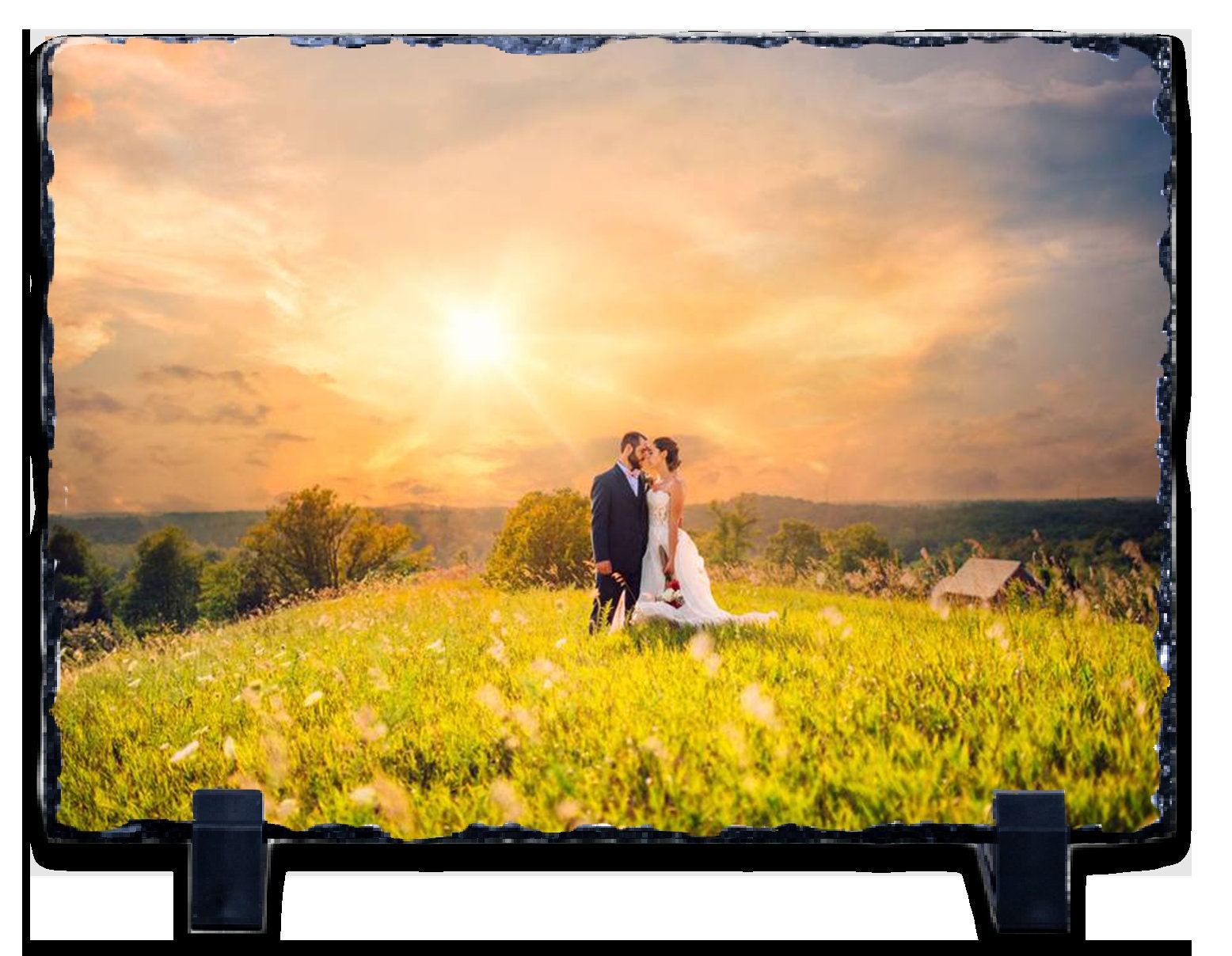 Have your Wedding Photo Permanently Sublimated onto Slate