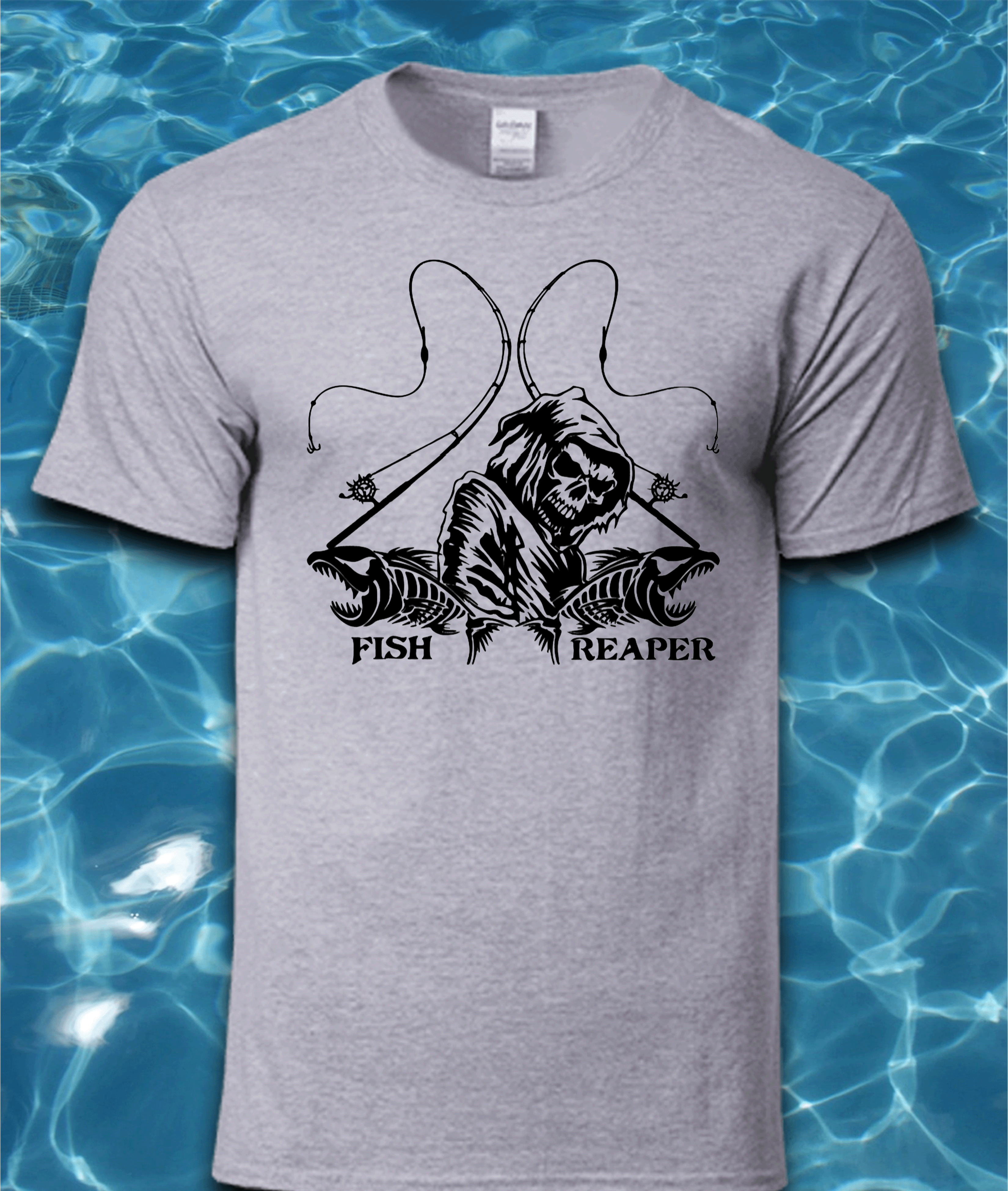 Sublimated Fishing T-Shirt-Fish Reaper