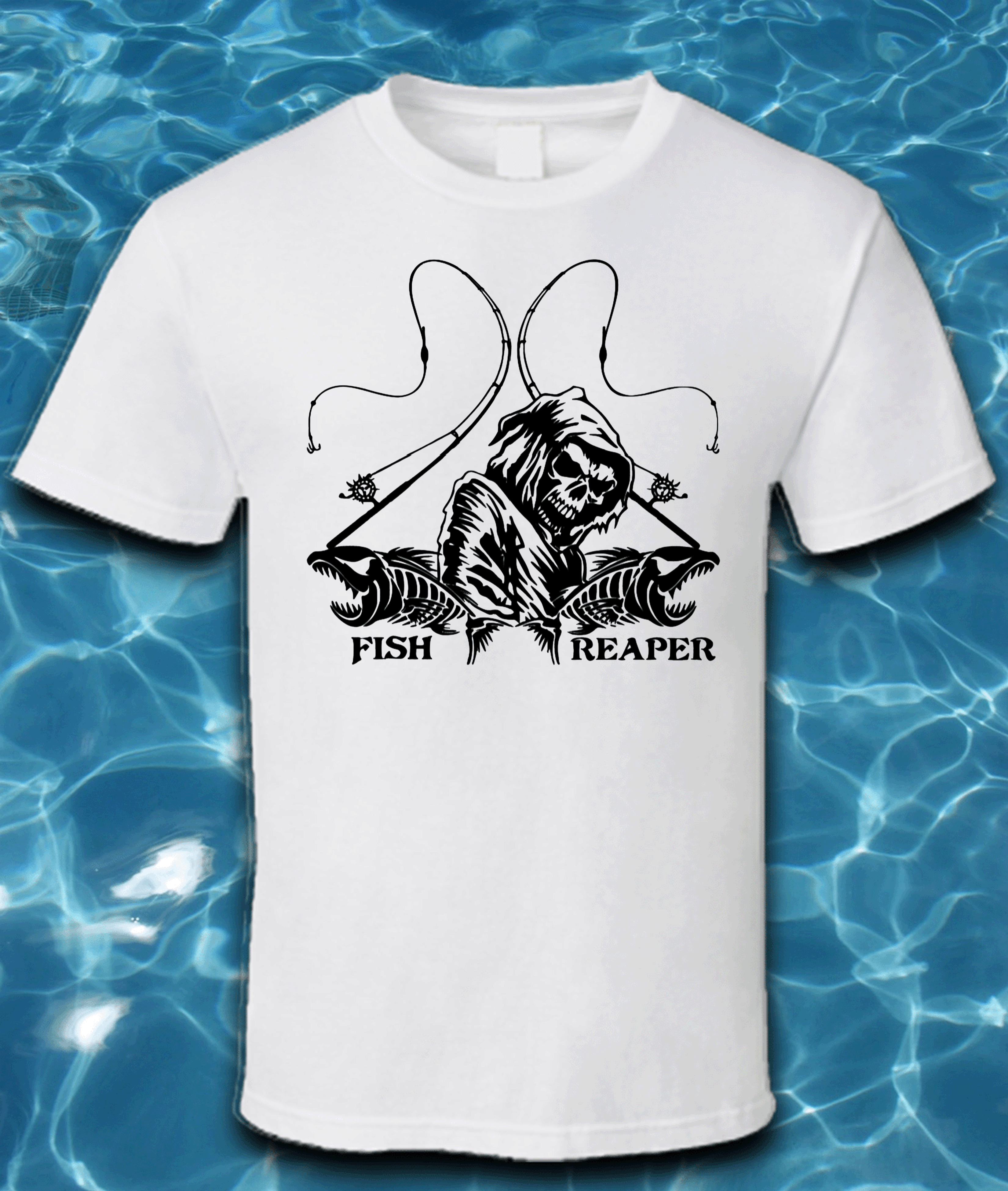 Sublimated Fishing T-Shirt-Fish Reaper