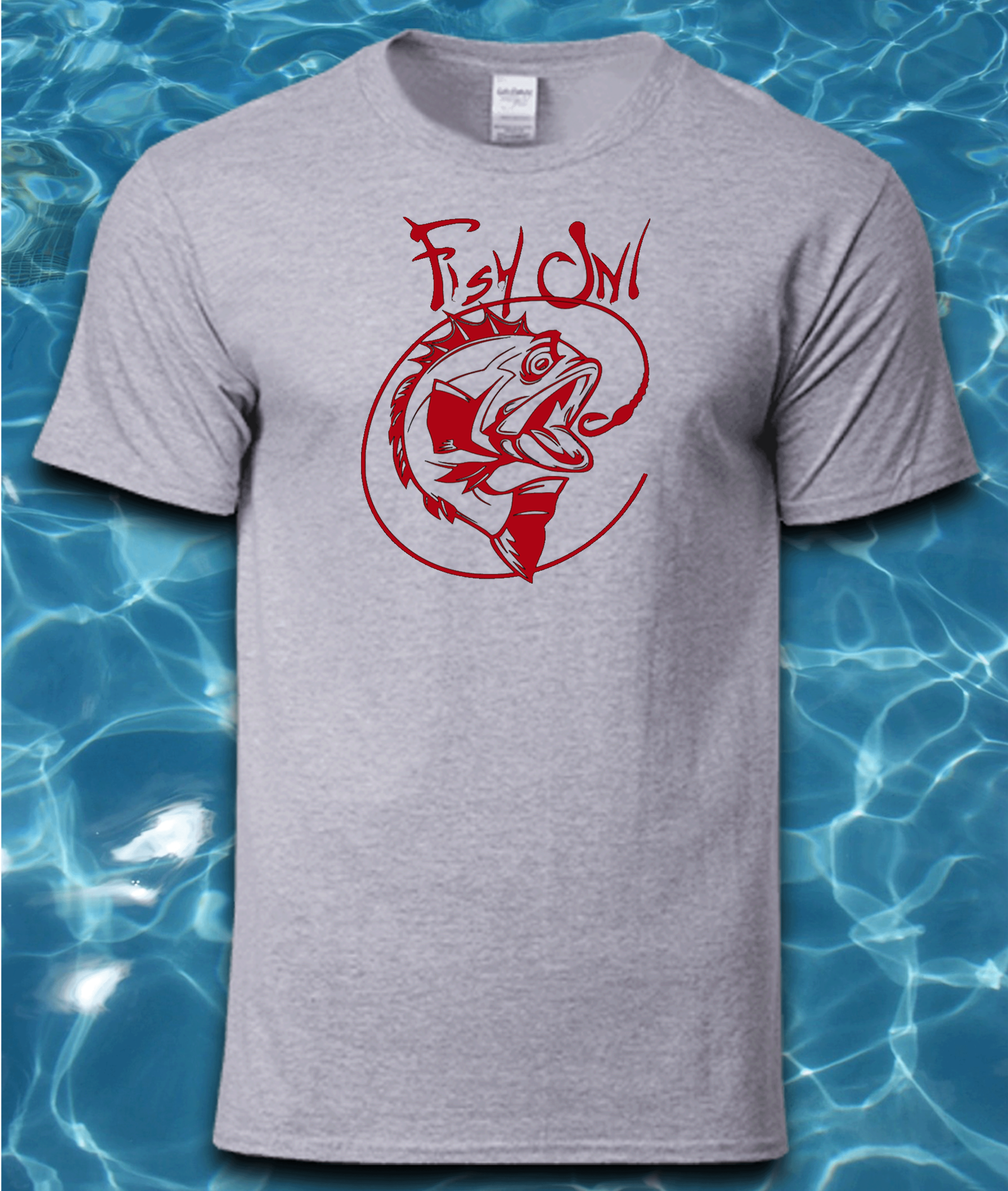 Sublimated Fishing T-Shirt-Fish On!