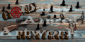 Gone Hunting Aluminum Sign - Sublimated