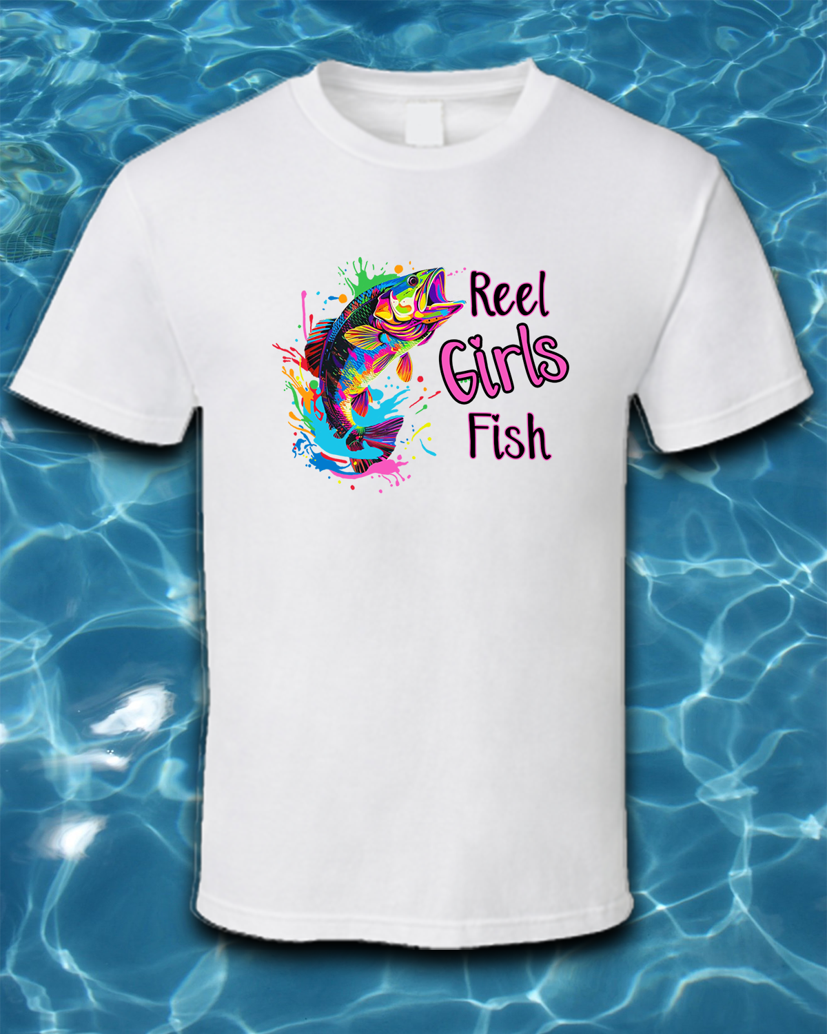 Sublimated Fishing T-Shirt-Reel Girls Fish