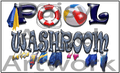 Pool Washrooms Aluminum Sign - Sublimated - Will Never Fade