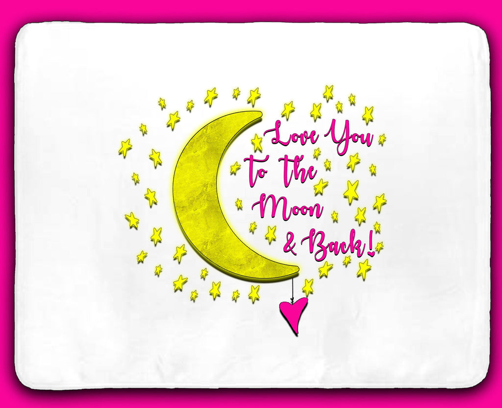 Fleece Baby Blanket - Love You to the Moon & Back