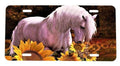 License Plate with Horses