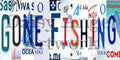 Gone Fishing License Plate