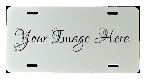 License Plate with Horses